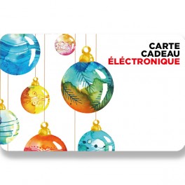 Carte cadeau électronique Boules de Noël